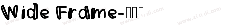 Wide Frame字体转换